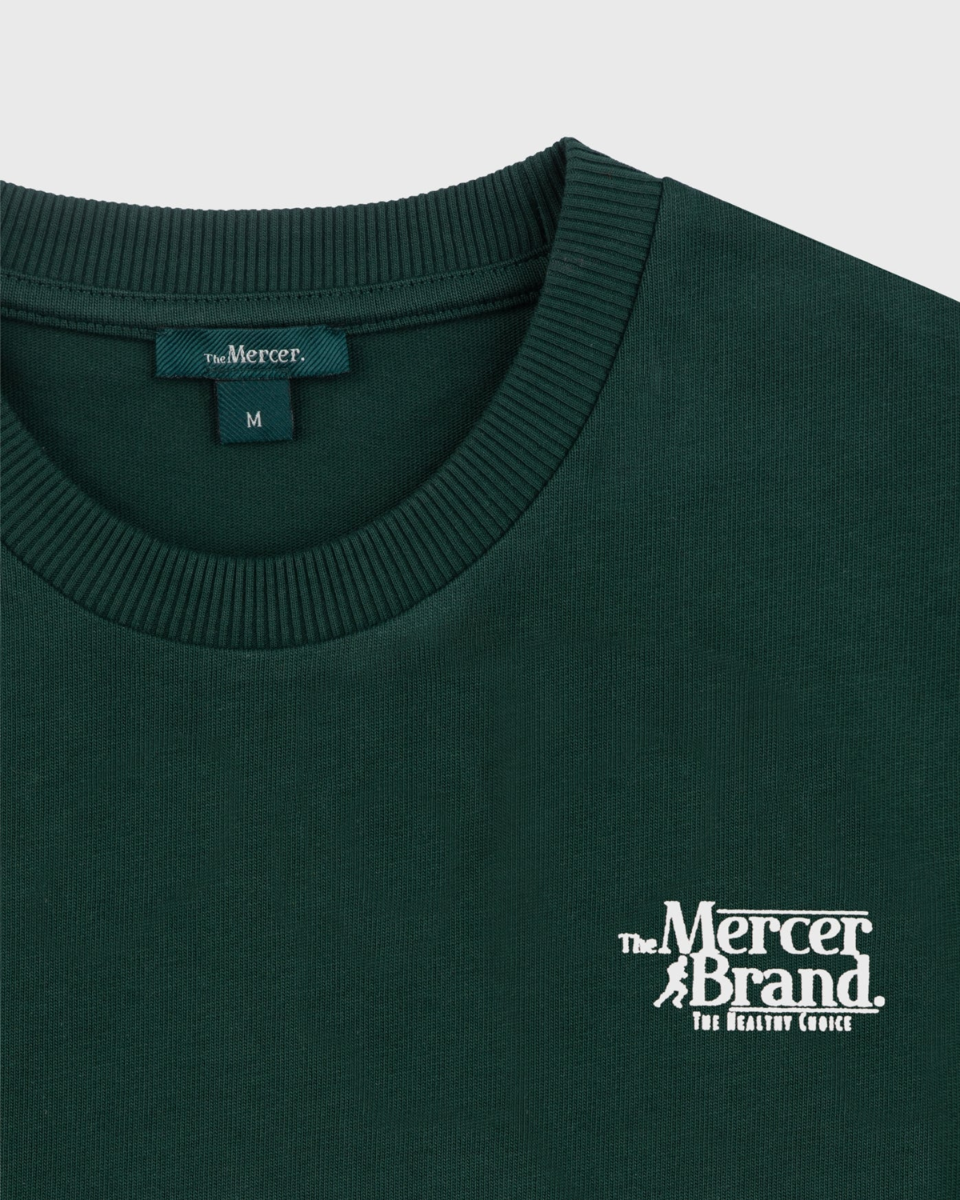 Mercer Amsterdam The Mercer Brand Logo Tee Donkergroen T-Shirt