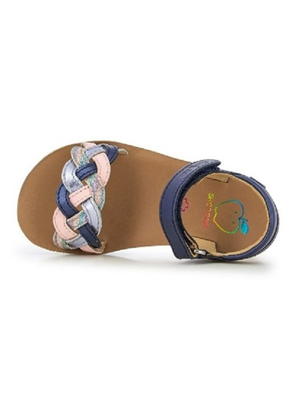 Shoo Pom - Sandales Fille GOA WOWO Marine/Rose