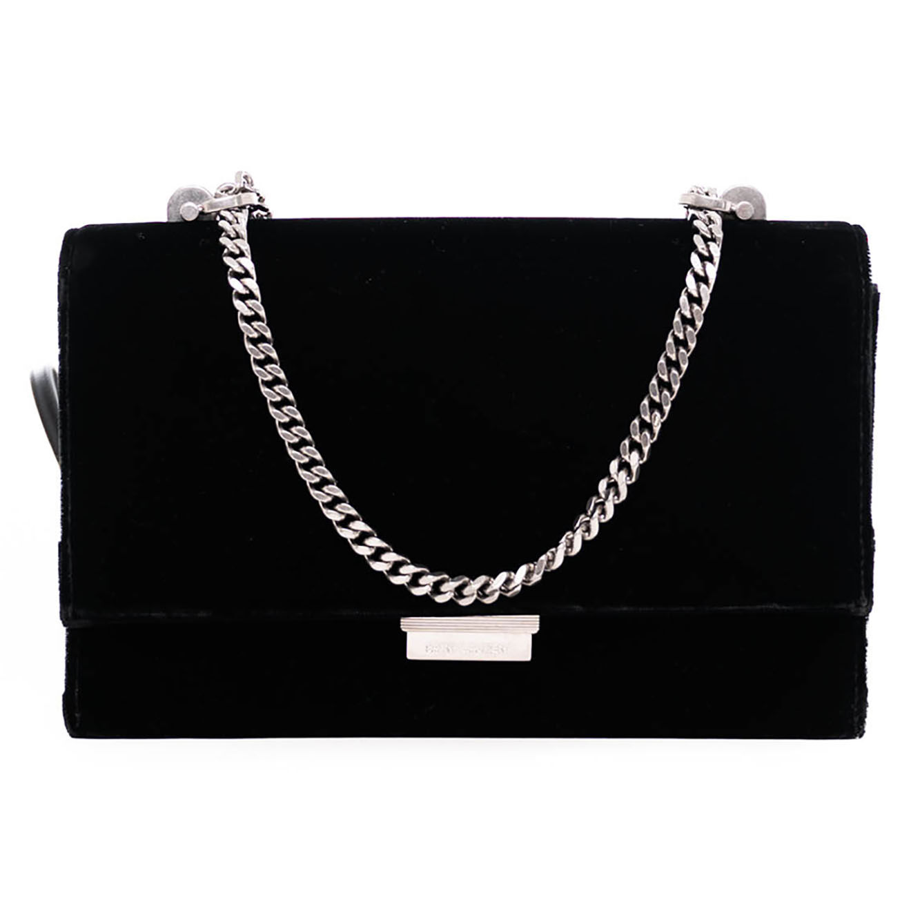 Saint Laurent Sac bandoulière en Velours noir - Neuf sans étiquette - L.23 cm