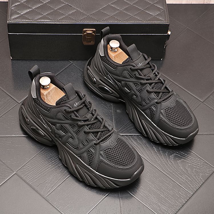 Mr Ozera - Platform Panel Mesh Sneakers
