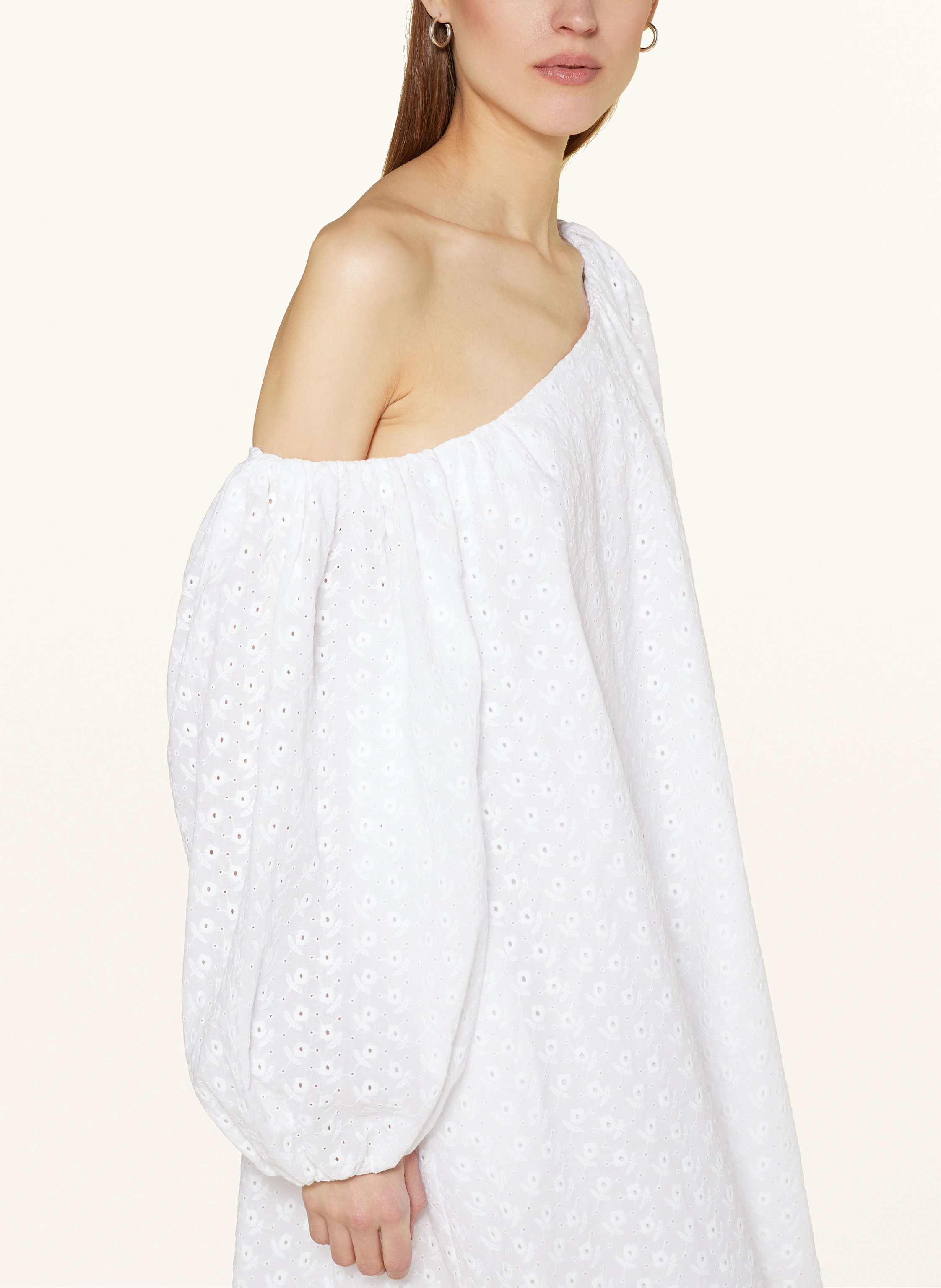 BERNADETTE One-Shoulder-Kleid RAQUEL aus Lochspitze