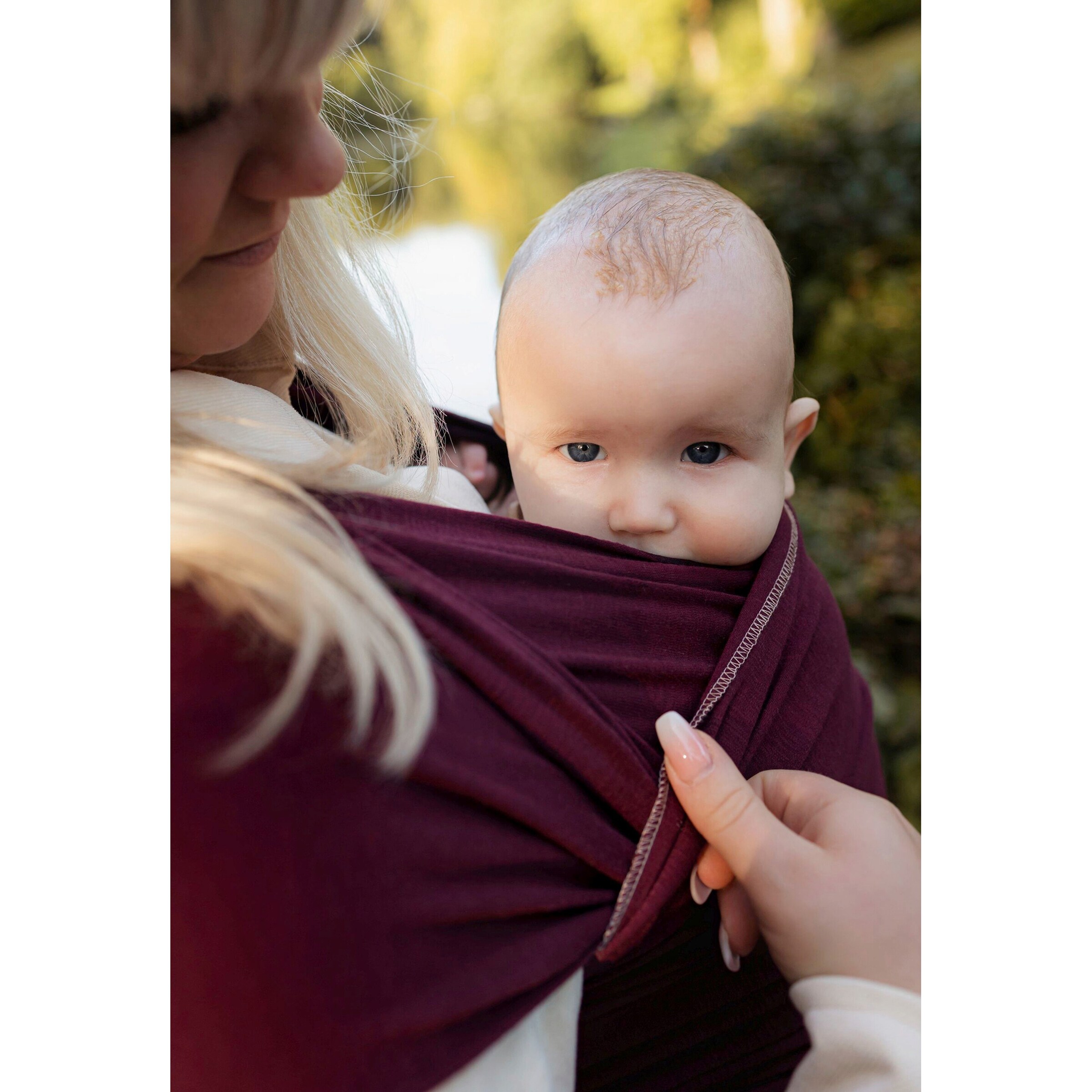 manduca® - SLING Babytragetuch, 510cm berry