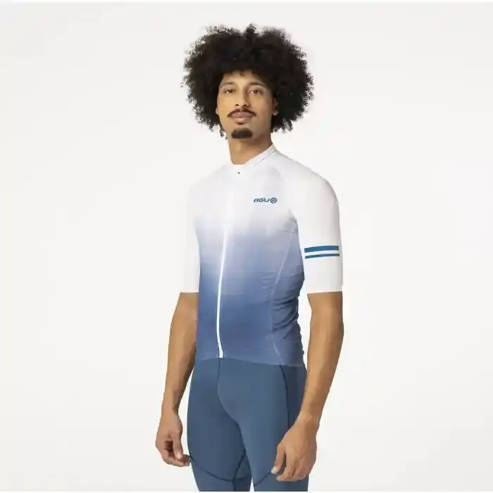 AGU Classic Breakaway Fietsshirt Korte Mouwen Blauw Heren
