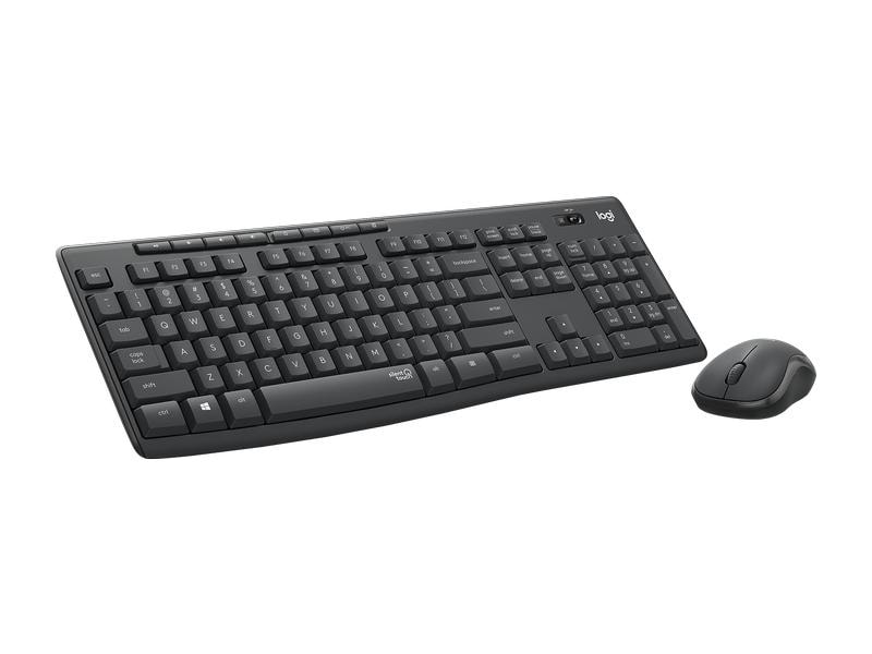 Logitech Tastatur-Maus-Set MK295 Graphite CH-Layout Kabelloses Tastatur-Maus-Set