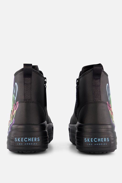 Skechers Hyperlift Veterboots zwart Synthetisch