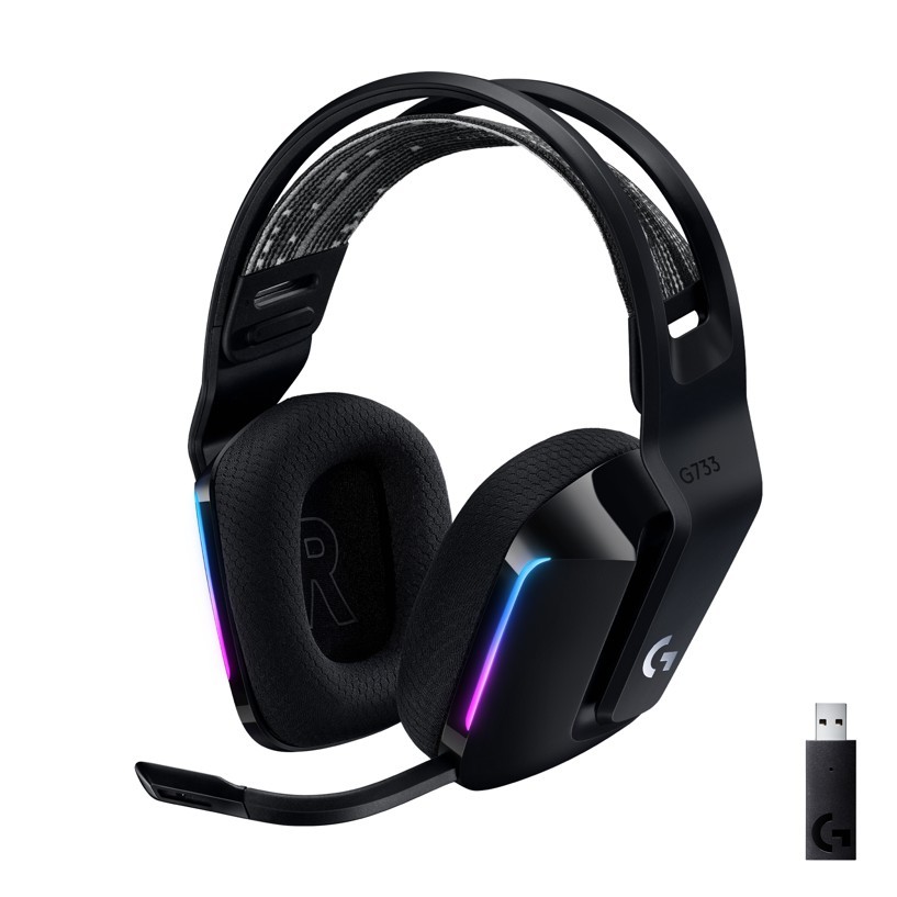 Logitech - G733 LIGHTSPEED Headset - BLACK +Battlefield PC SKIN bundle