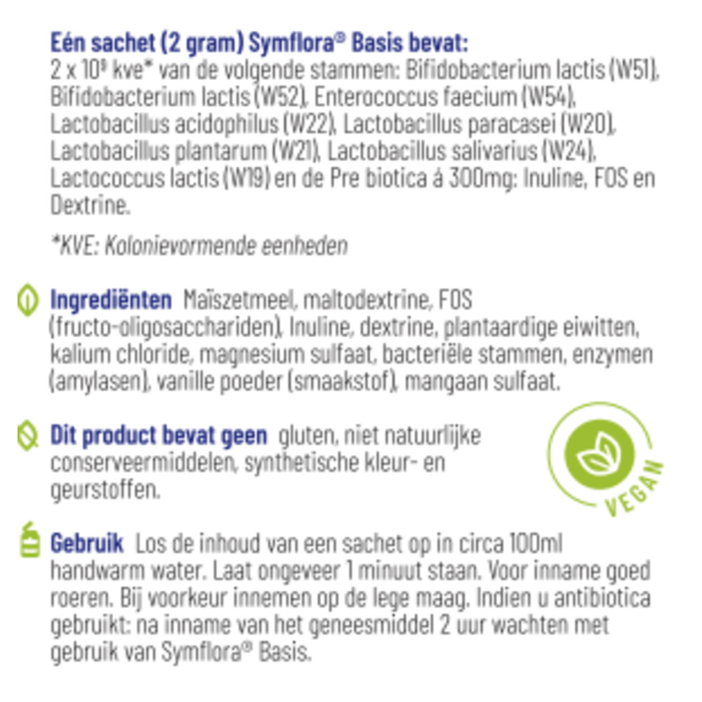 2x Vitakruid Symflora Basis 30 sachets