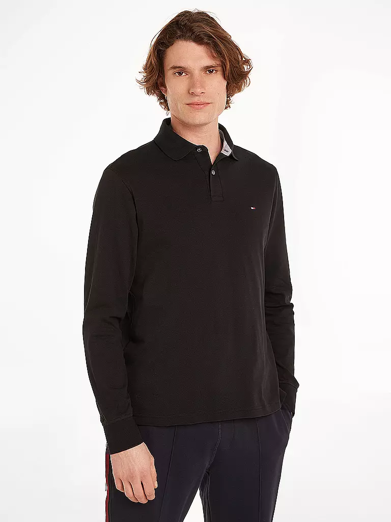 TOMMY HILFIGER Poloshirt Regular Fit 1985 schwarz