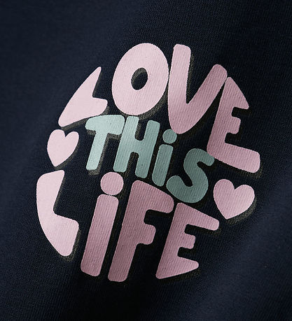 Name It Bluse - NkfVix - Dark Sapphire/Love This Life