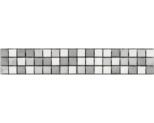 Metalen rand grijs 4,9x30,5 cm