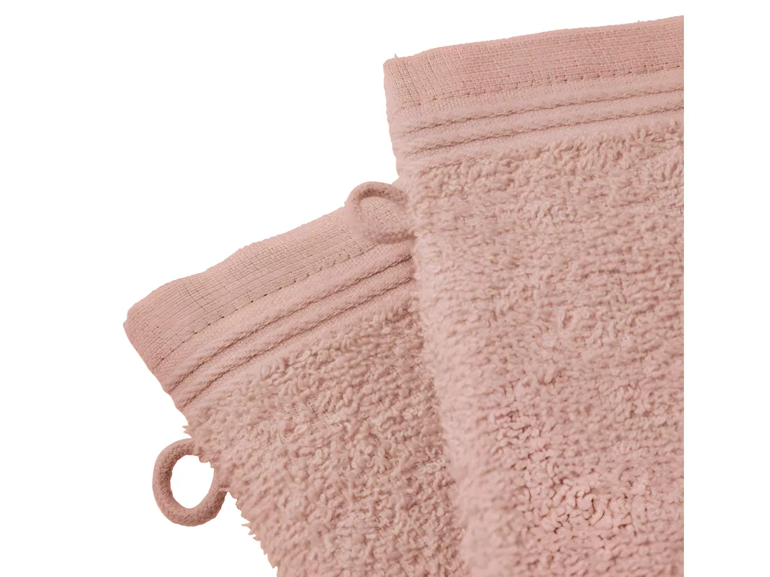 Lot de 2 gants de toilette éponge 