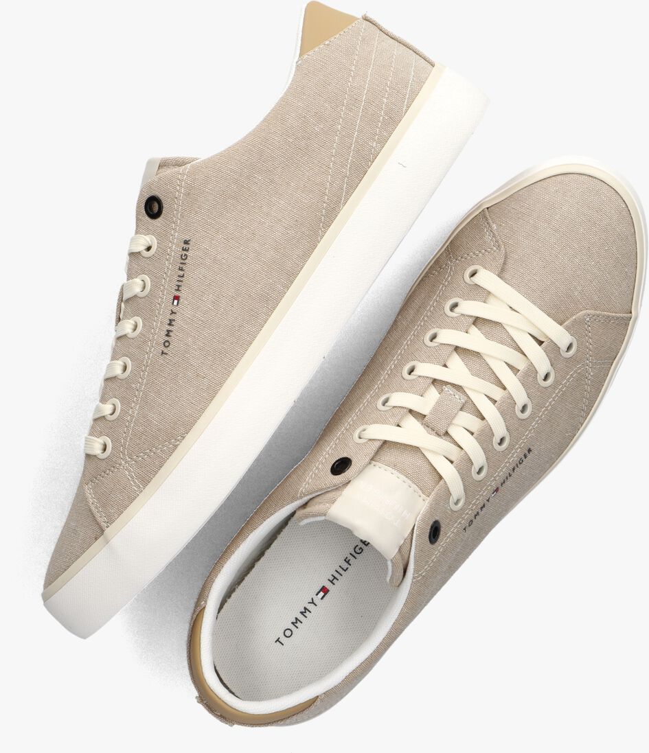 TOMMY HILFIGER beige tommy hilfiger lage sneakers tommy hilfiger vulc low chambray