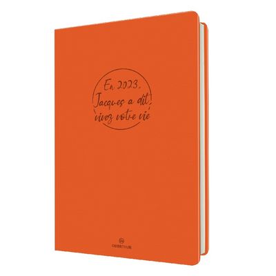 Agenda Camelia 15 - 1 semaine sur 2 pages - 10 x 15 cm - orange - Oberthur