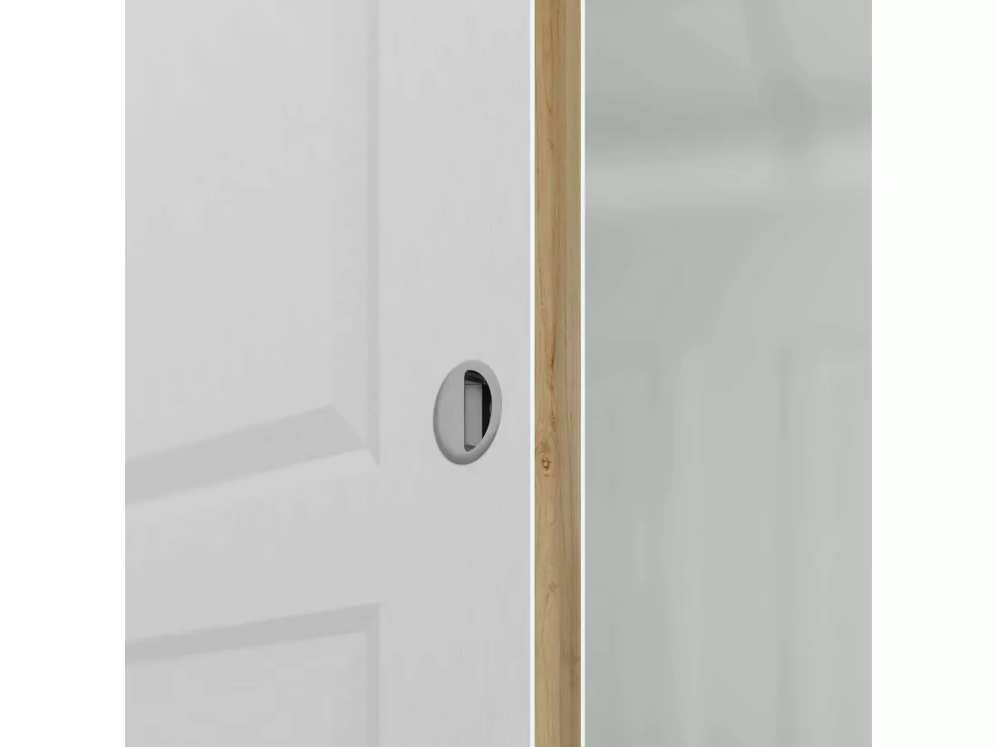 Porte Coulissante avec Rail - Prépeinte Paris 83 cm