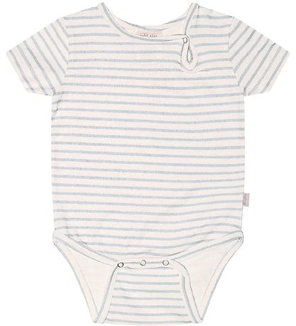 Petit Piao Body k/ä - Gedruckt - Pearl Blue/Offwhite