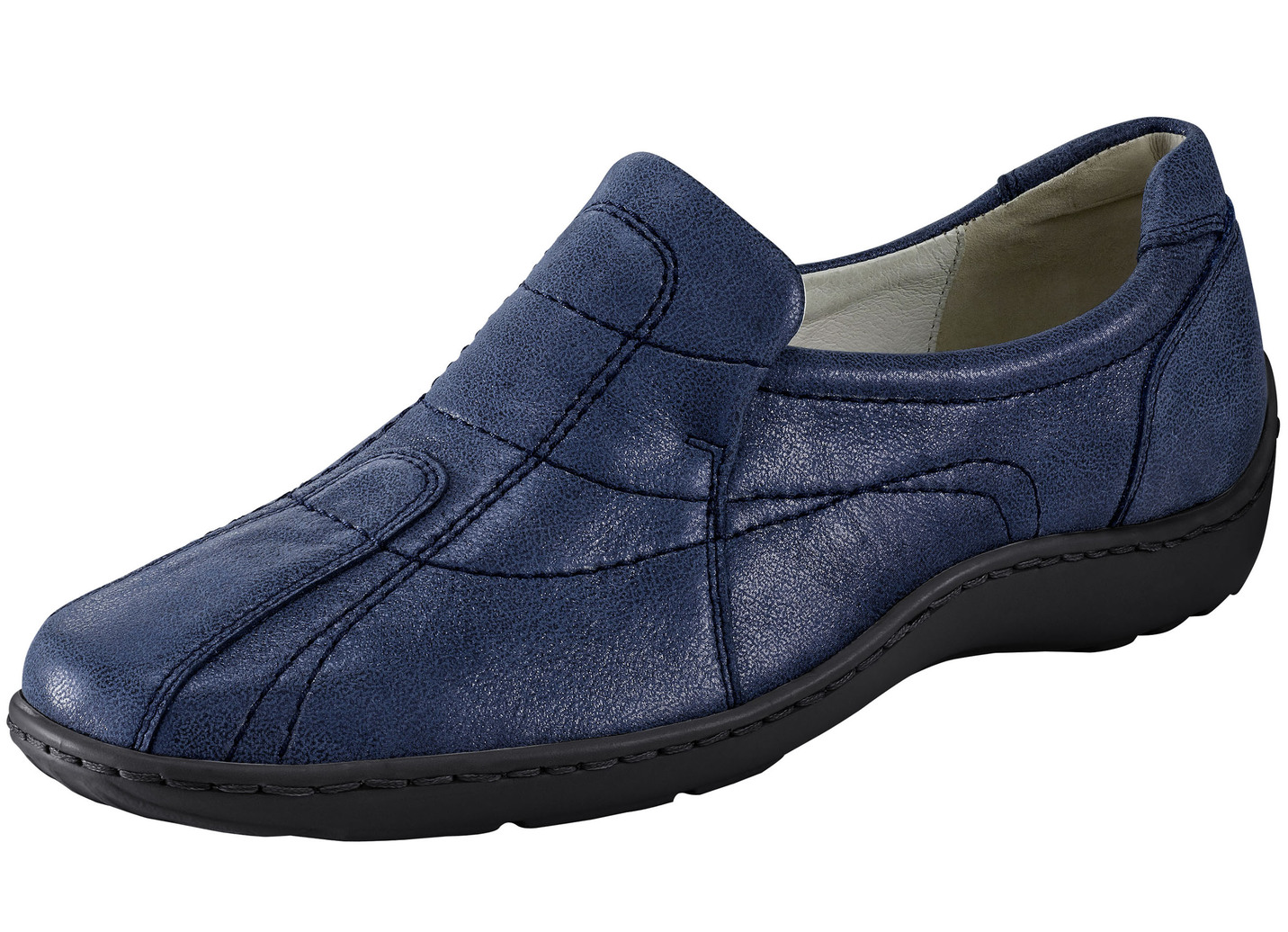 Waldläufer Slipper mit edlem Metallic-Schimmer
