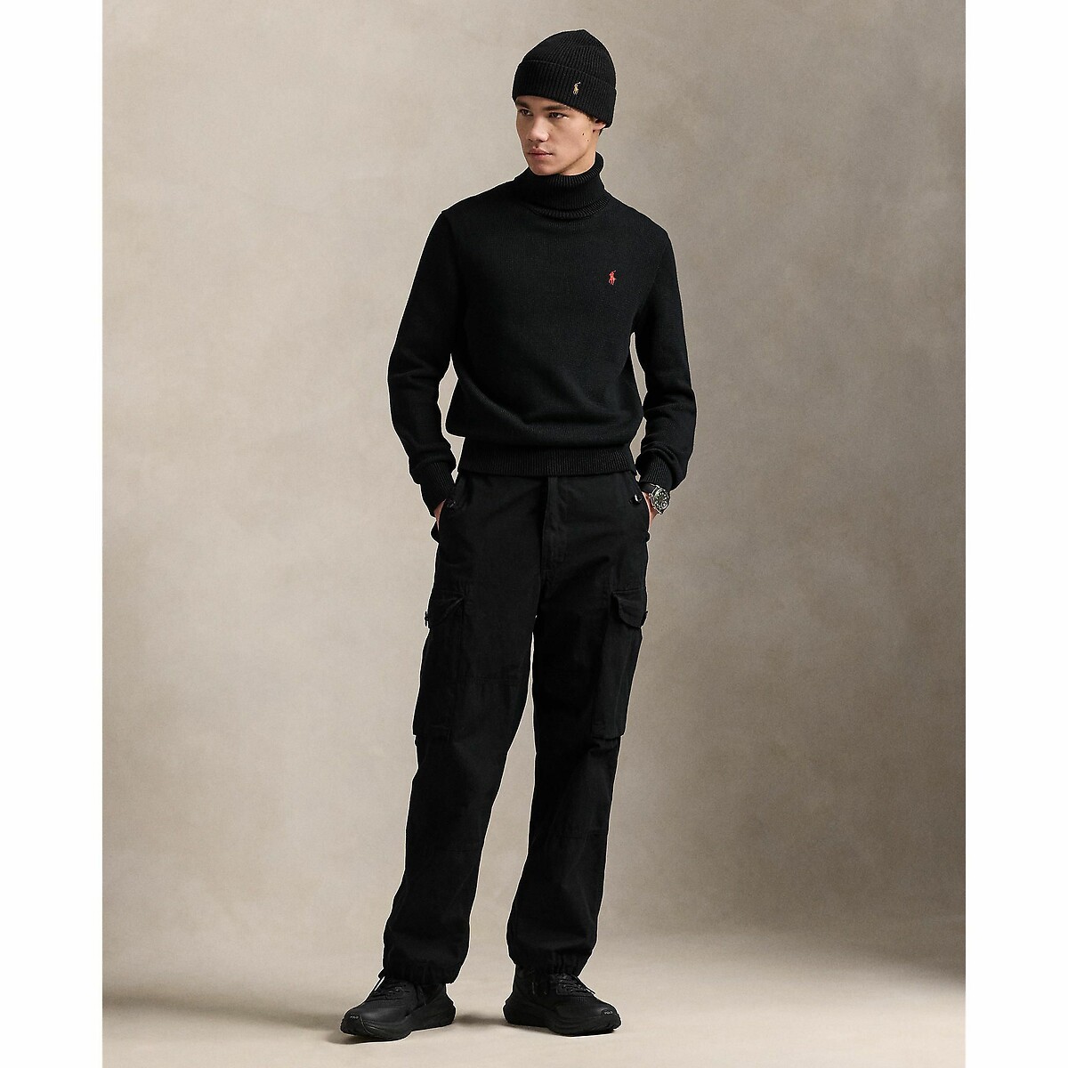 POLO RALPH LAUREN<br>Gola alta de algodão