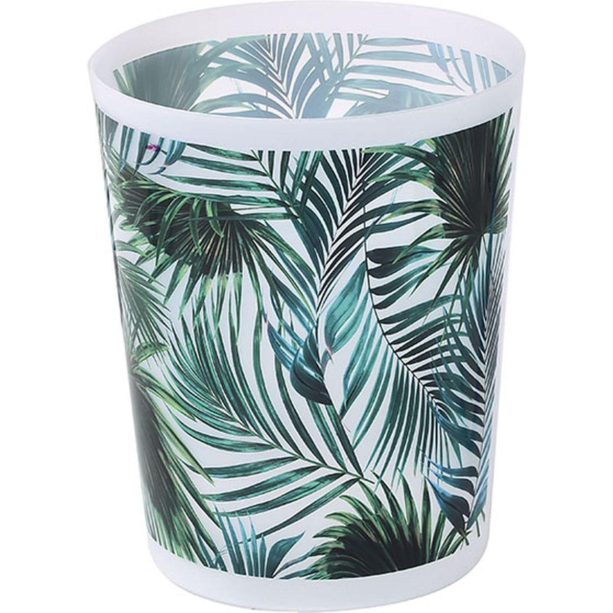 POUBELLE IMPRIMEE 5L TROPICALE