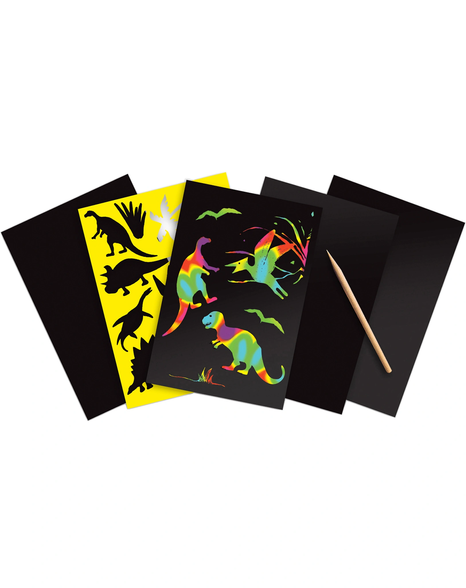 Kratzbild-Set SCRATCH ART - DINOSAURIER 6-teilig