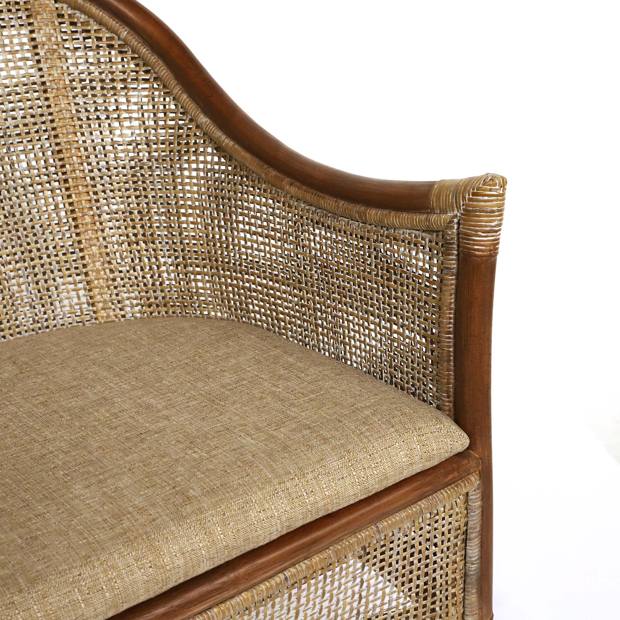 Armsessel 'Sneeg', Rattan, B 58 cm, H 76 cm, L 62 cm von fischer's lagerhaus
