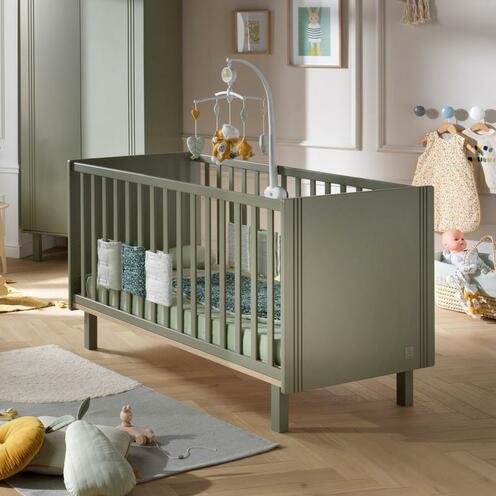 Lit bébé 70x140 ELEONORE Kaki - SAUTHON