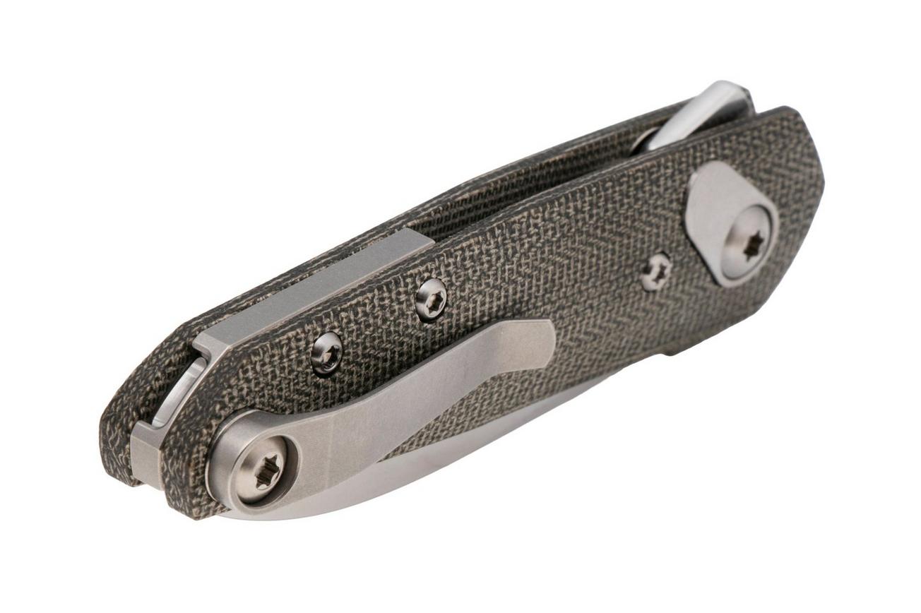Ansø of Denmark Aros AROS-GM, Stonewashed RWL34, Green Micarta zakmes, Jens Ansø design