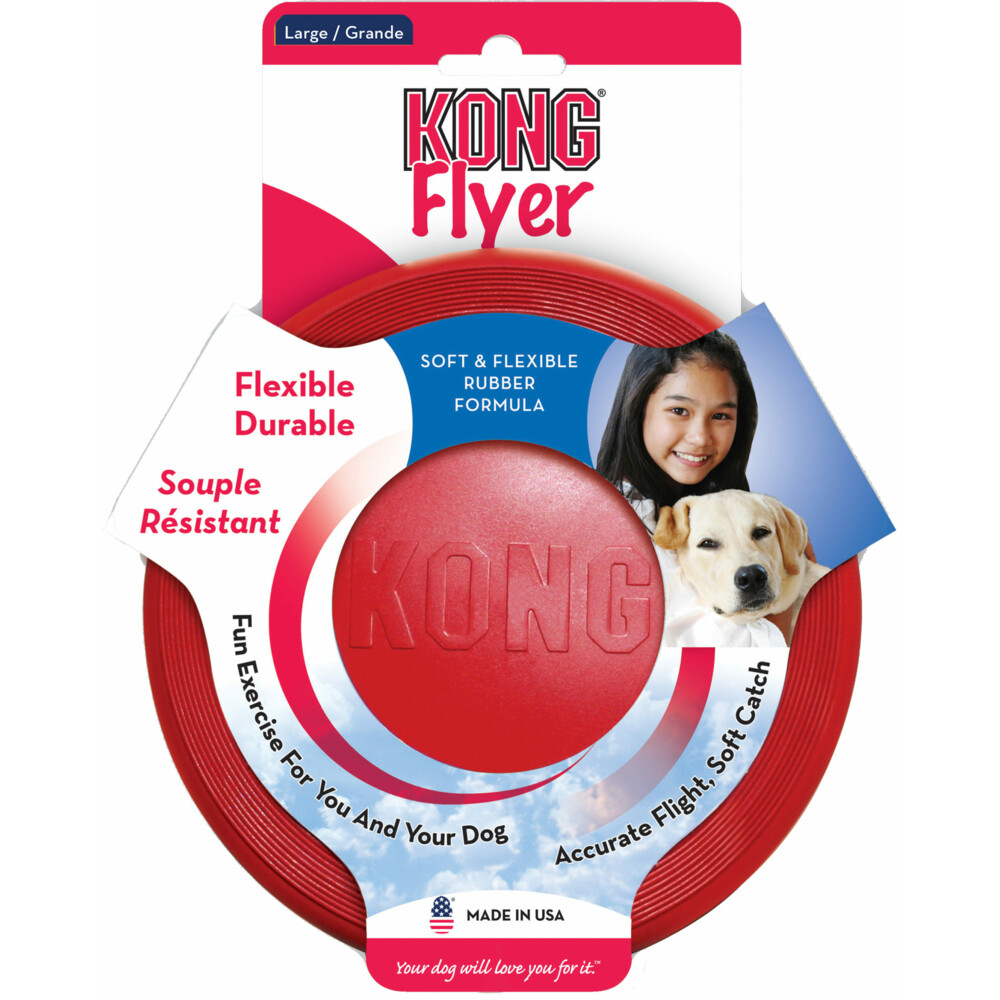 Kong Flyer Frisbee Rood