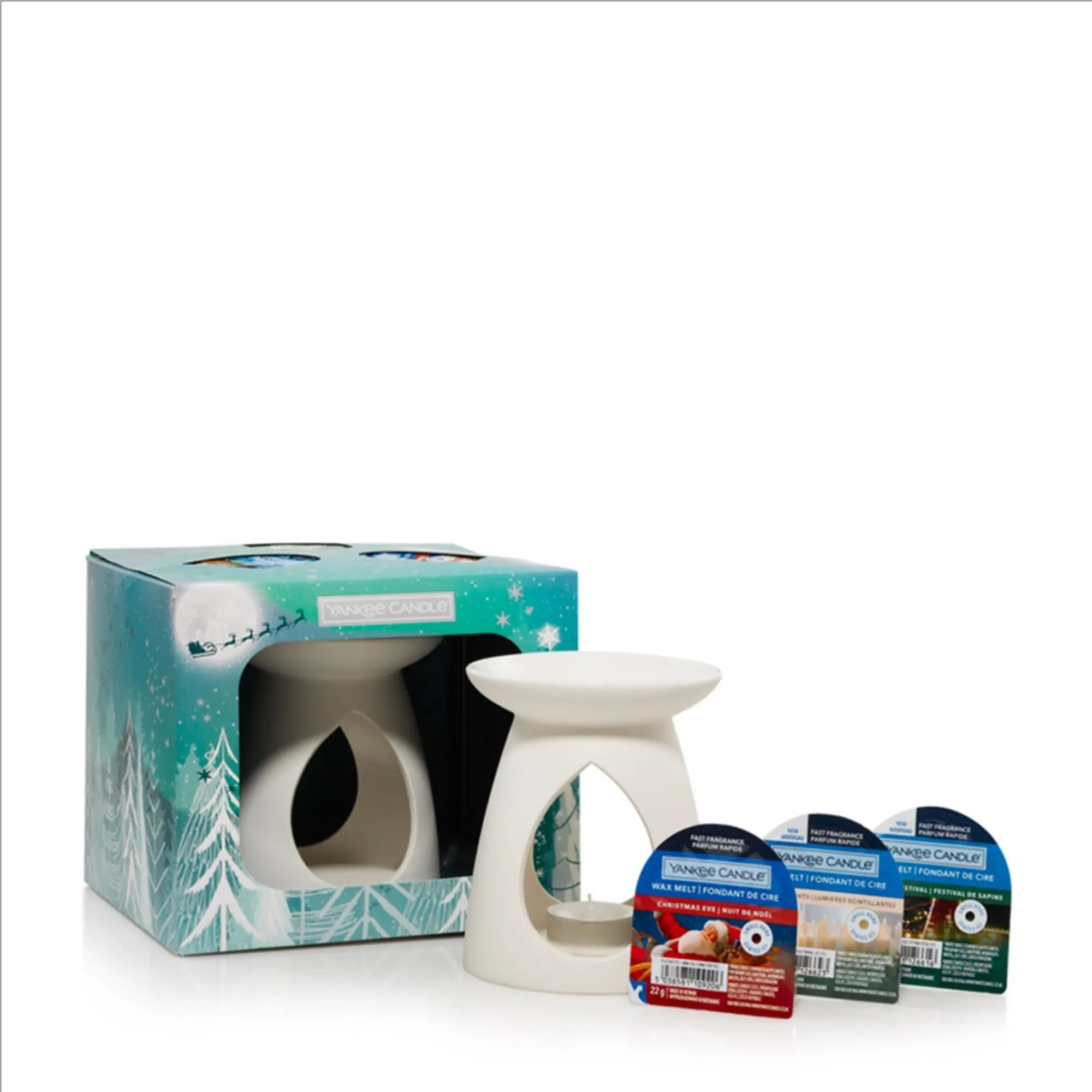 Yankee Candle - Coffret Cadeau 3 Fondants de Cire & 1 Cheminée- Femme