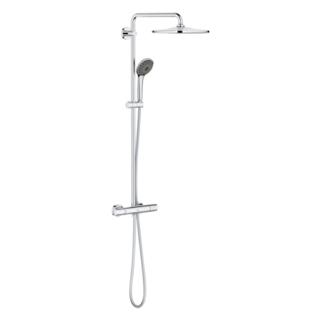Grohe regendoucheset Quickfix Vitalio Joy 260 met handdouche en thermostaatkraan 3 standen chroom