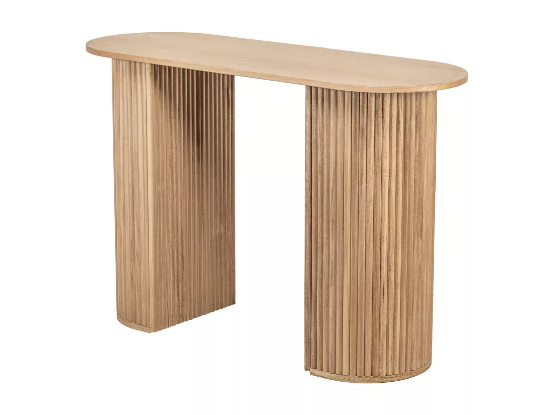 Console en bois coloris naturel