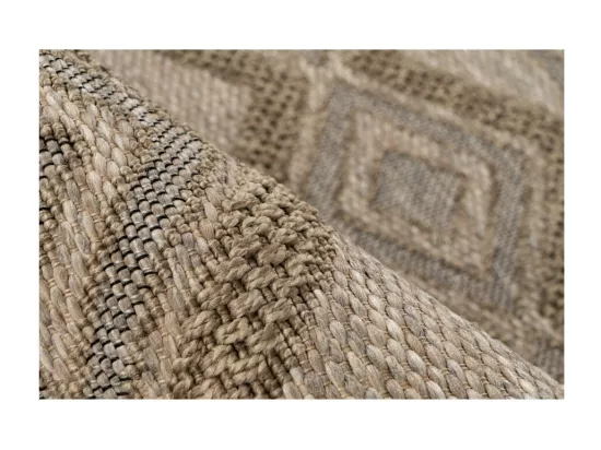 Tapis 150x80cm, design C203A coloris naturel - Confort et élégance pour votre intérieur