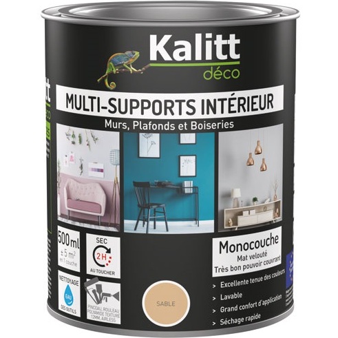 Peinture multi-supports 0,5 L Acrylique Mat - Sable