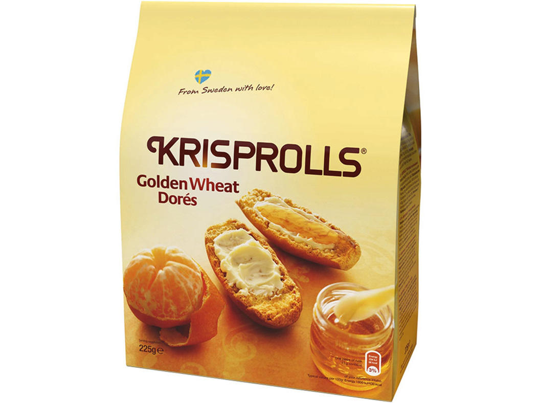 PÃES KRISPROLLS DOURADOS NATURAIS 225G