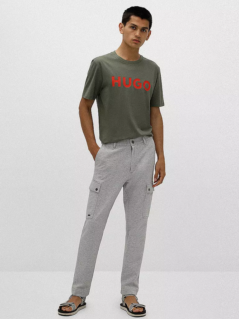 HUGO T-Shirt DULIVIO grün