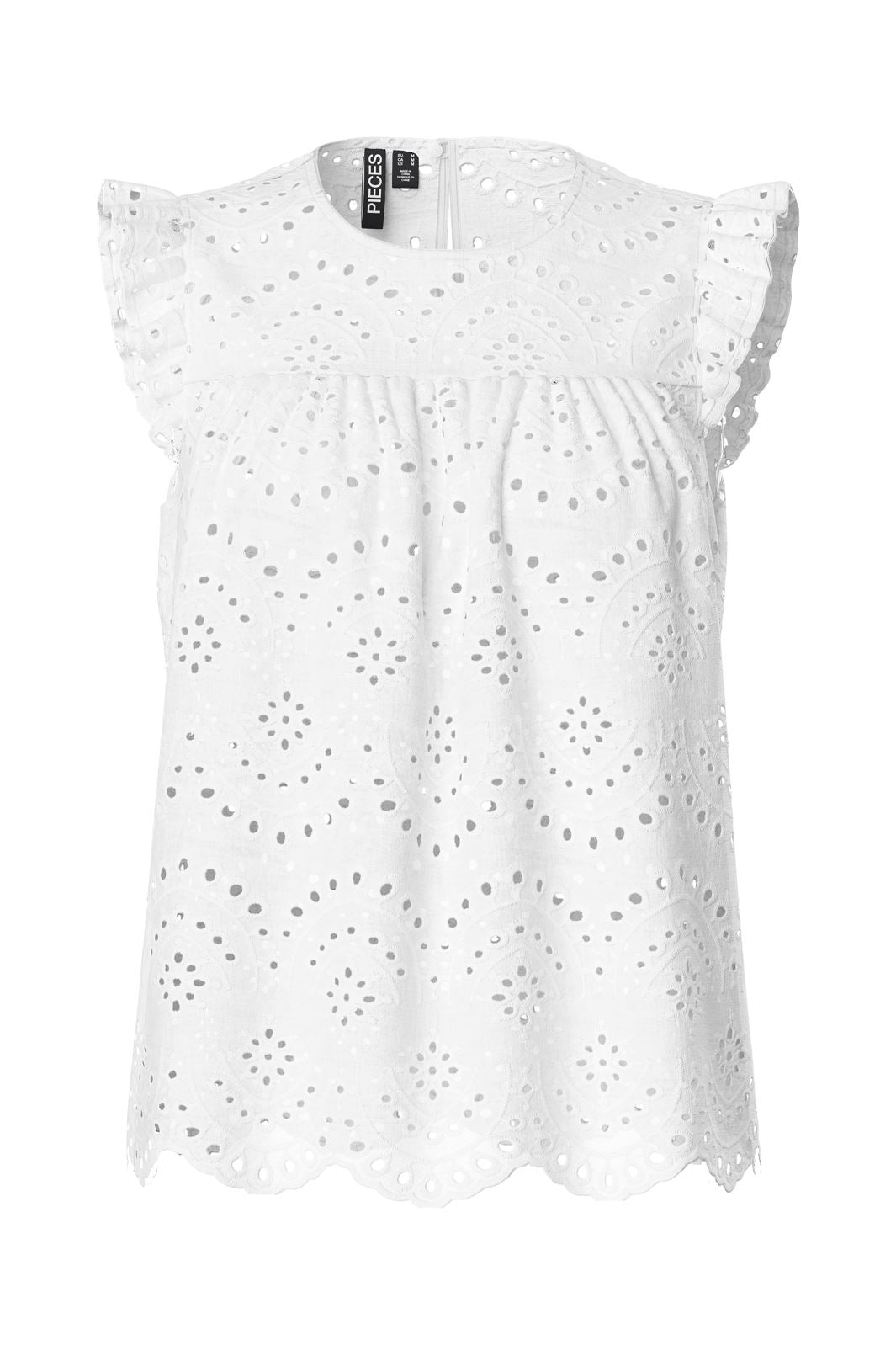 Pieces Pcvilde Sl Top 4649447 bright white