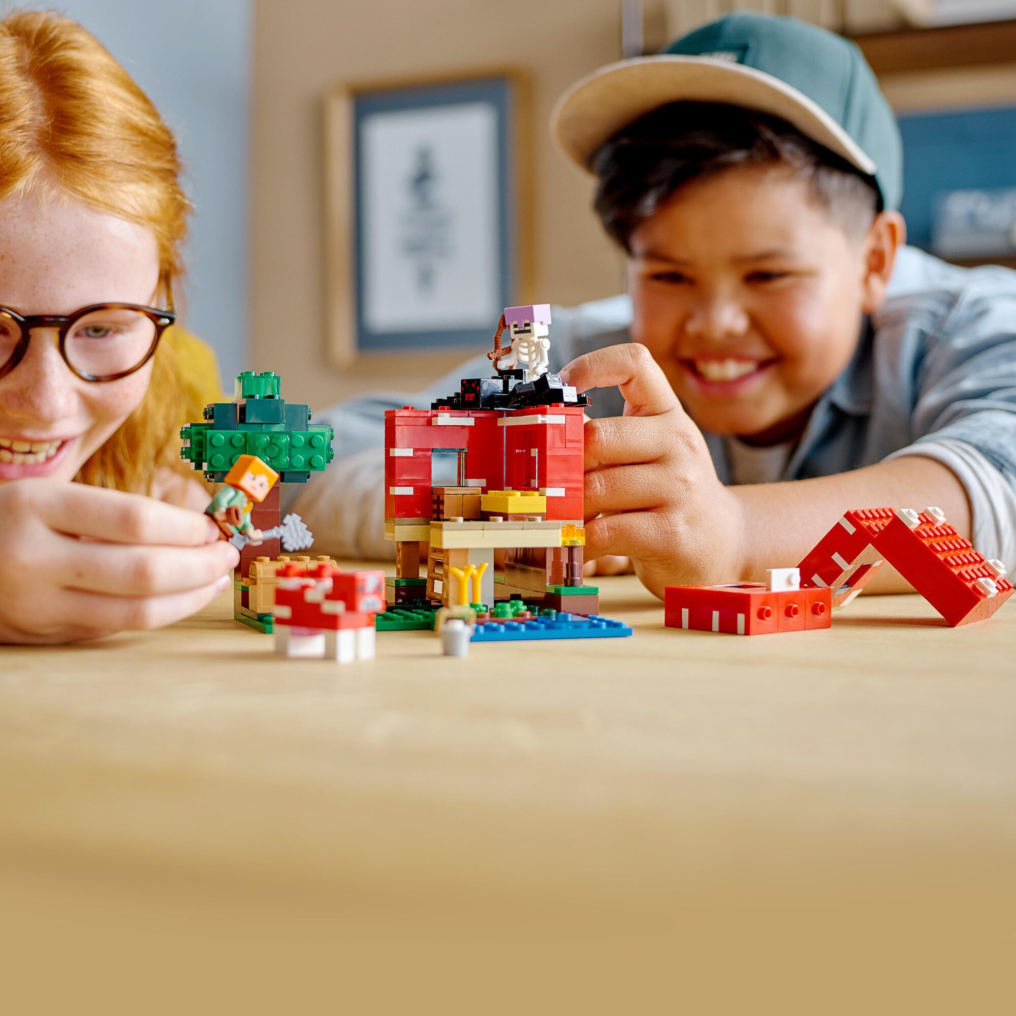 LEGO Konstruktionsspielzeug Minecraft Das Pilzhaus