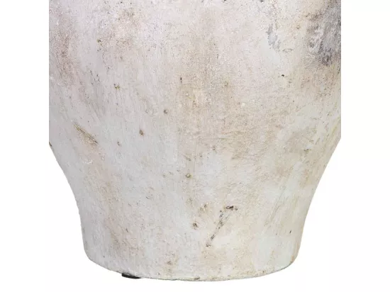 Vase en magnésium blanc 27x27x36h cm