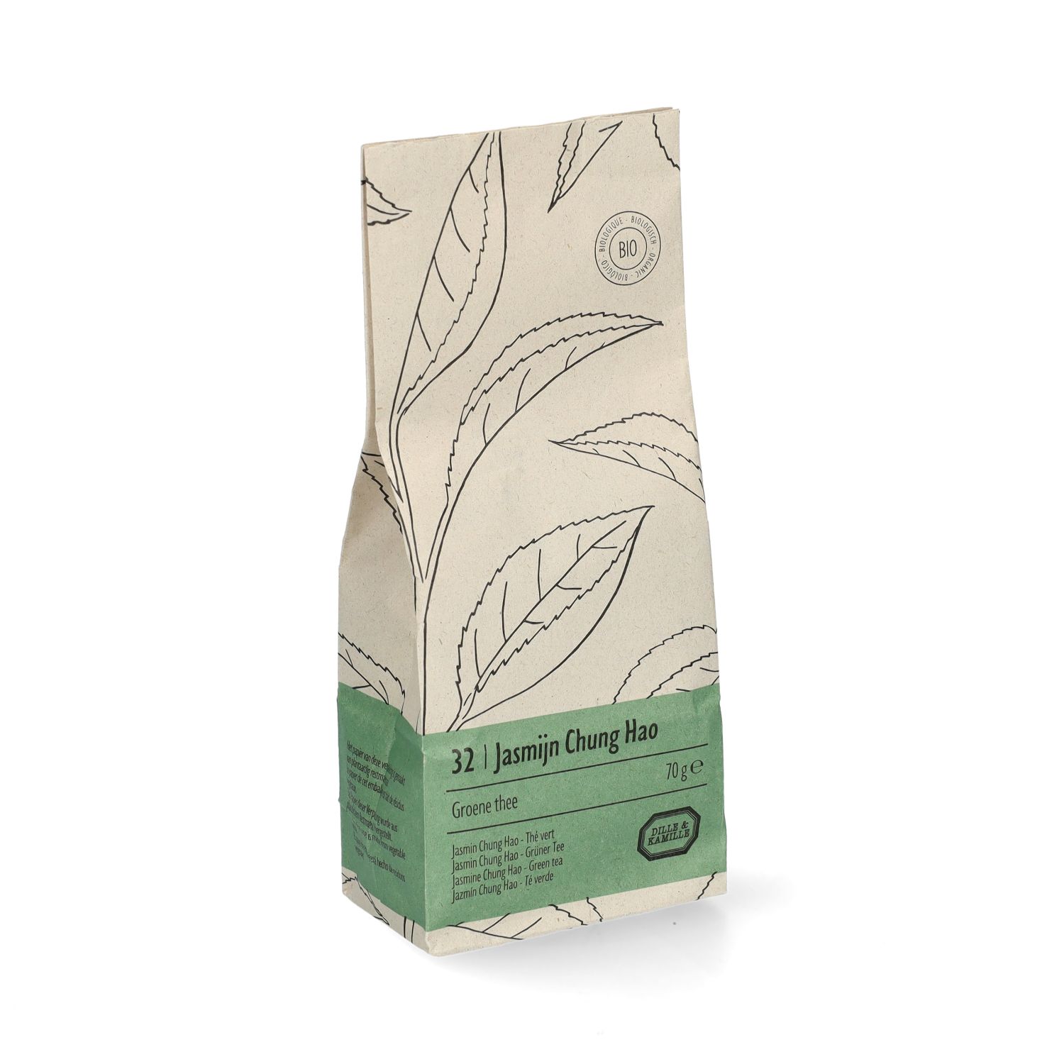 Jasmijn Chung Hao, biologisch, groene thee, zakje 70 gram