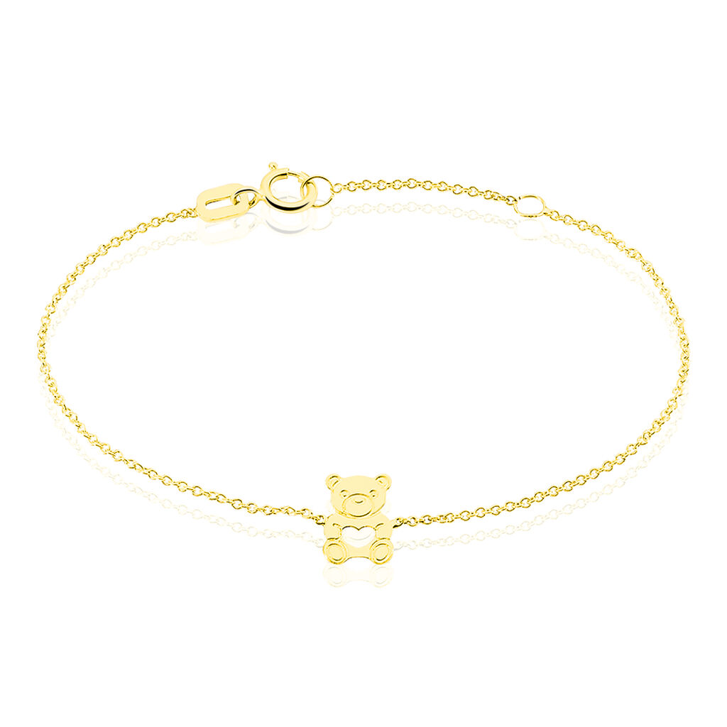 Bracelet Carmin Ourson Or Jaune