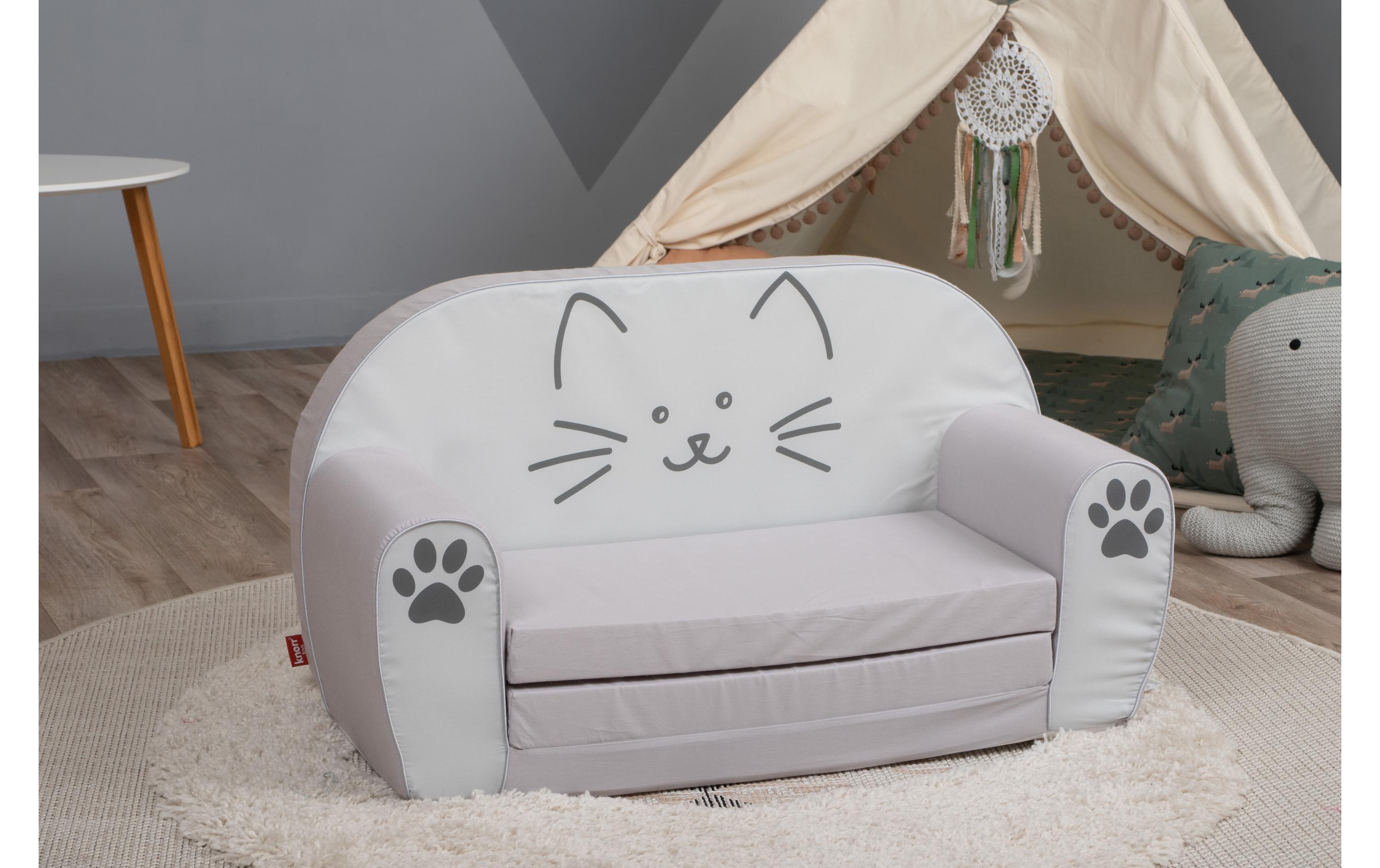 Kindersofa Katze LilliAusklappbare Kindercouch