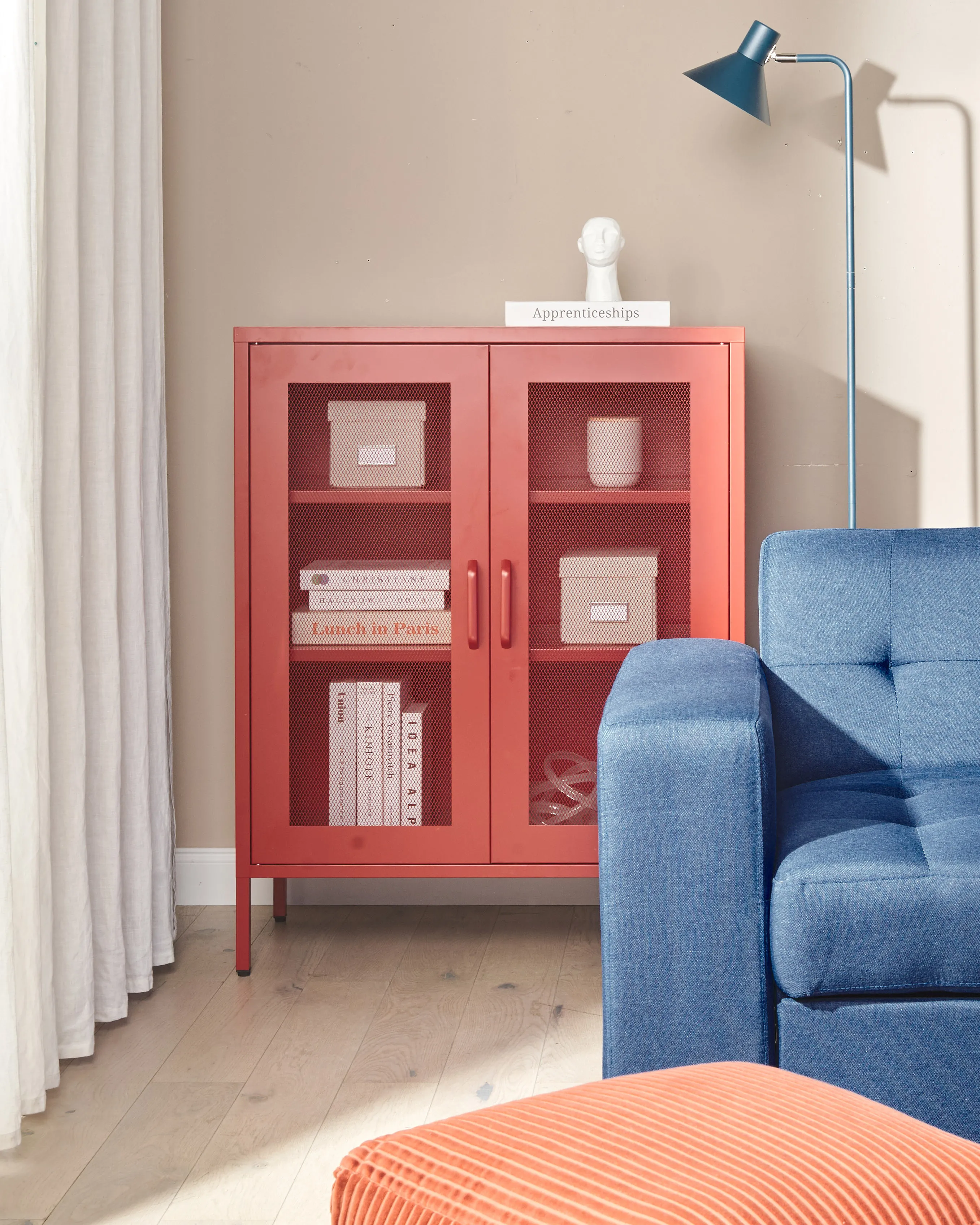 Kast WAKATIPU Metaal Rood