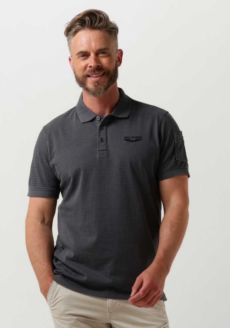 PME LEGEND witte pme legend polo short sleeve polo melange striped