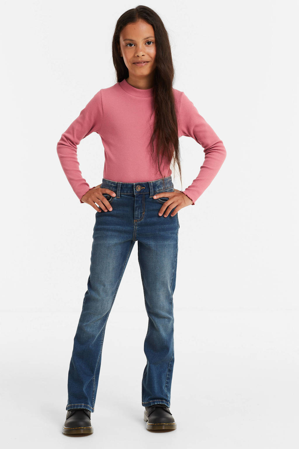 anytime flared jeans blauw