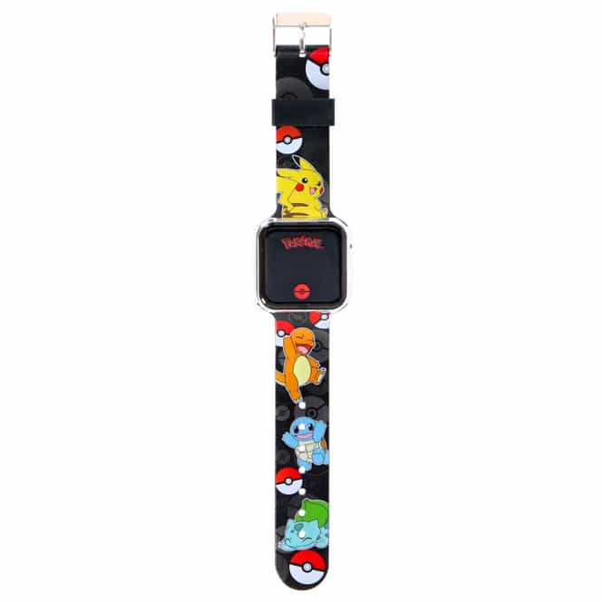 Pokémon - Kinder LED Armbanduhr - schwarz