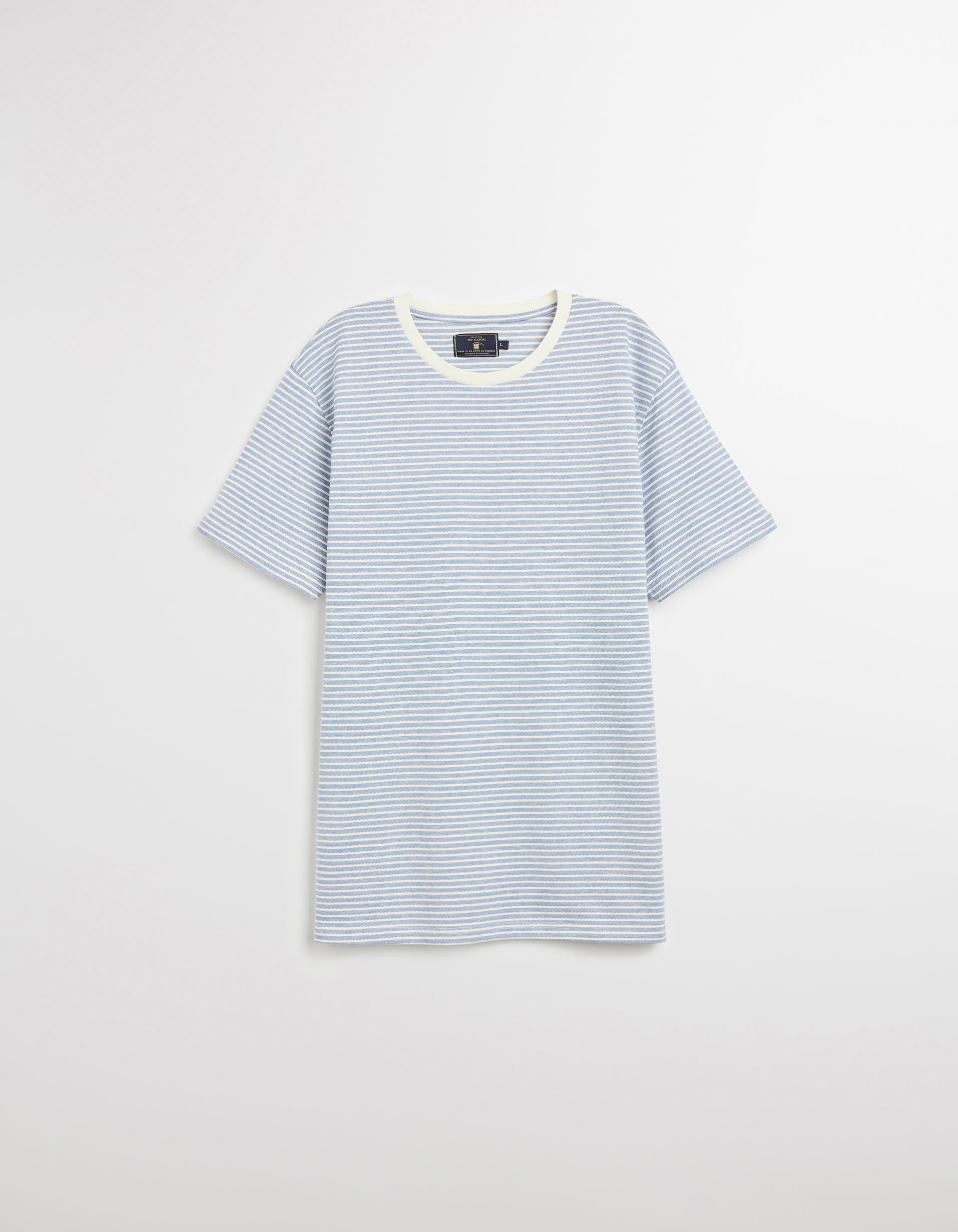 T-shirt Riscas, Homem, Azul Escuro