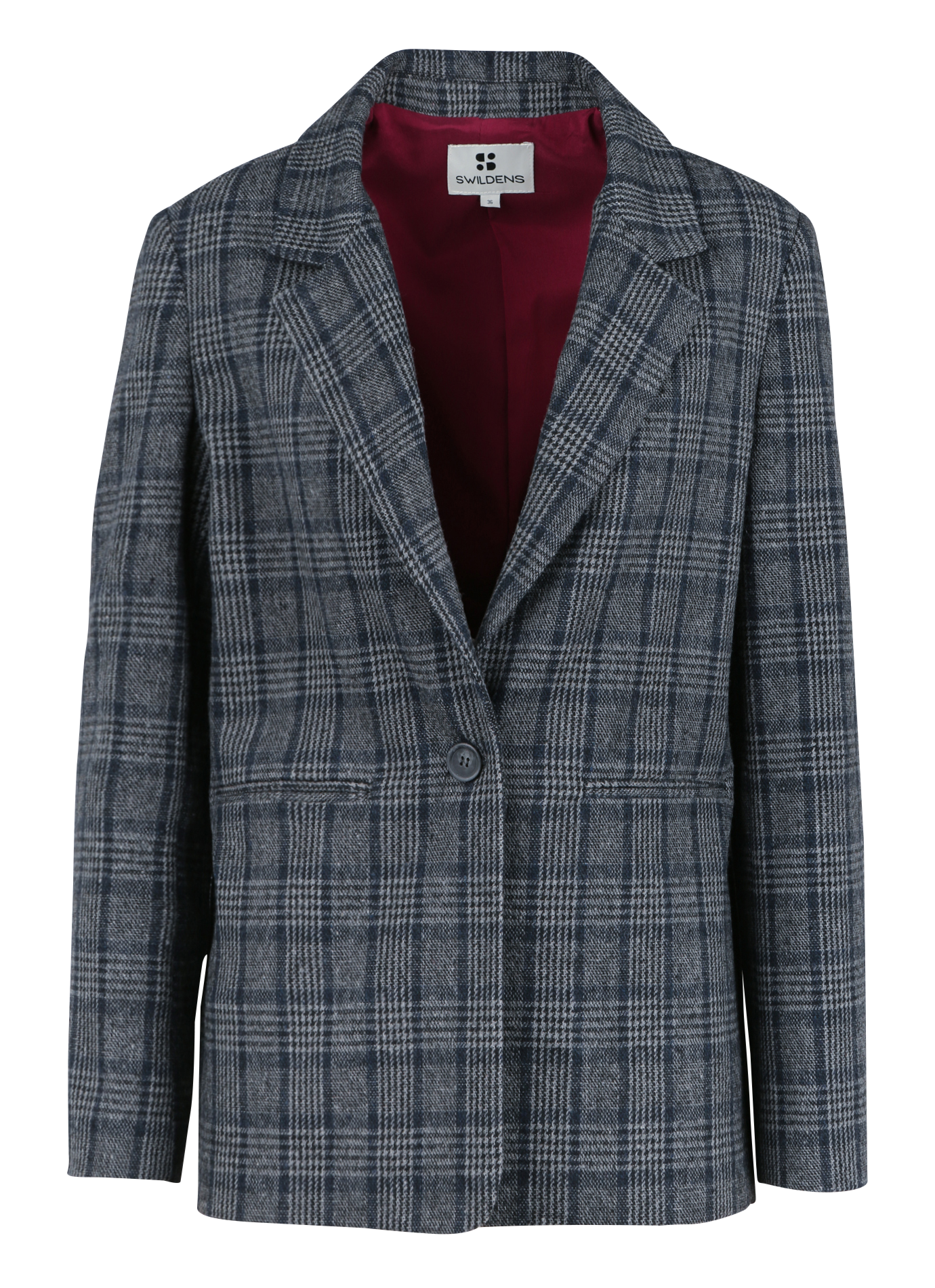 CARL - Blazer col tailleur | Bleu