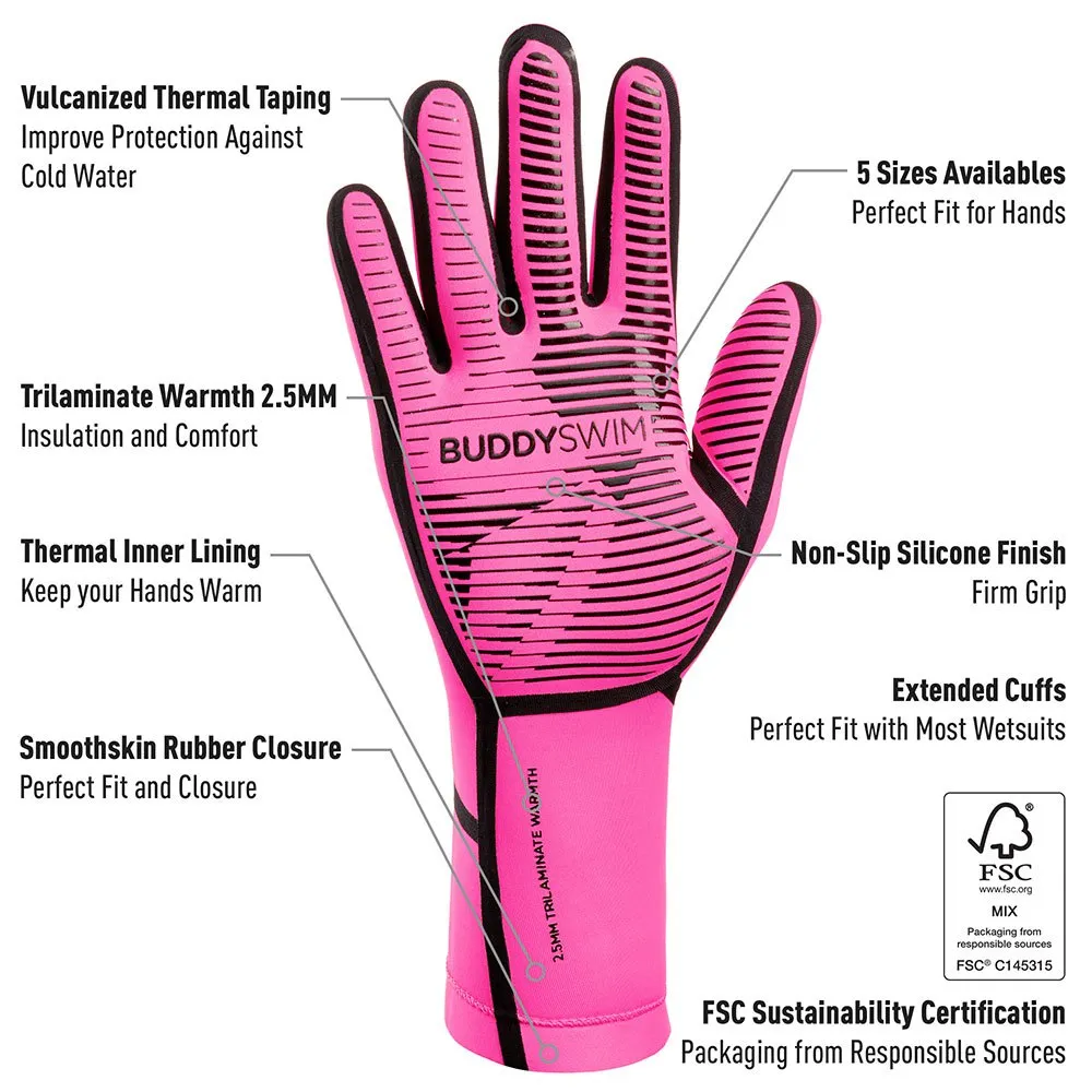 Buddyswim Trilaminate Warmth 2.5 mm Neoprenhandschuhe