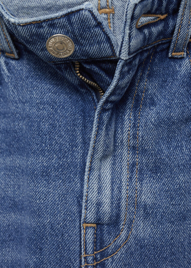 MANGO Matilda medium-rise straight-fit je Open blue