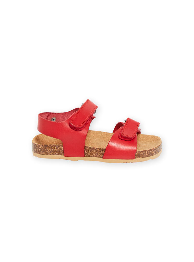Sandales rouges enfant garçon