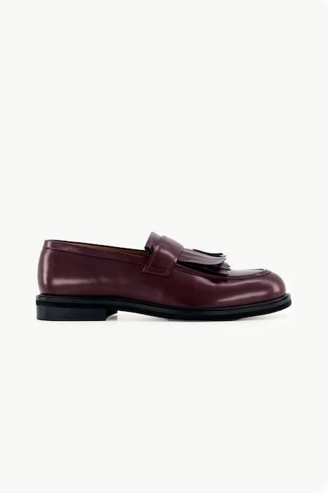 Leder-Loafer, Fransen, Lederfutter, Weite H